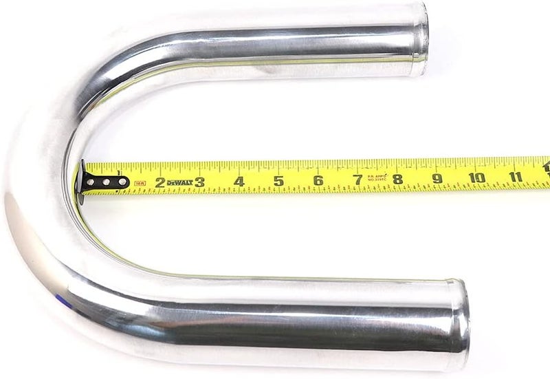 TenKeAuto Universal 2 inch Outside Diameter Aluminum Pipe Polished Tube (2" 180 Degree) - Image 4